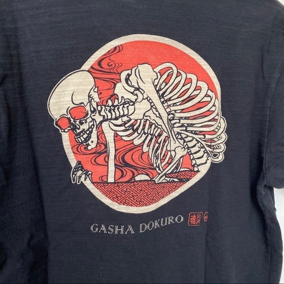 HAKESHI SPIRIT TEE Black T-shirt Large (M/L) GASHA DOKURO - Picture 5 of 11